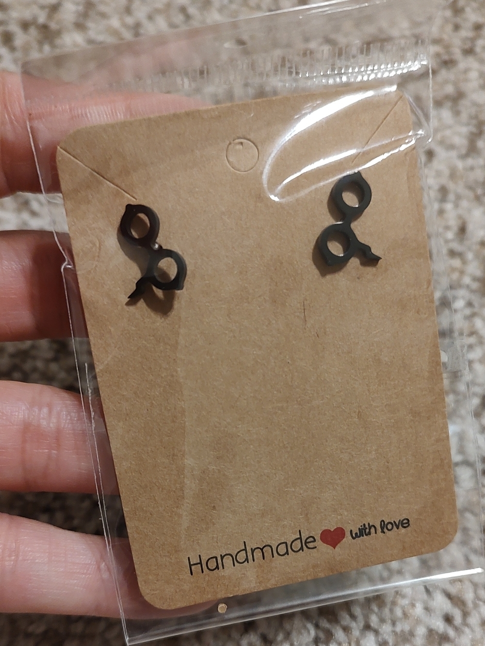 Black Harry Potter Stud Earrings